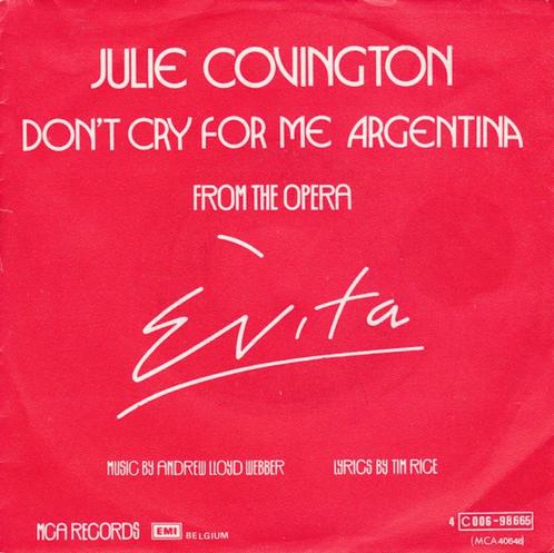 Evita-Julie Covington, Cd's en Dvd's, Vinyl Singles, Zo goed als nieuw, Single, Pop, 7 inch, Verzenden