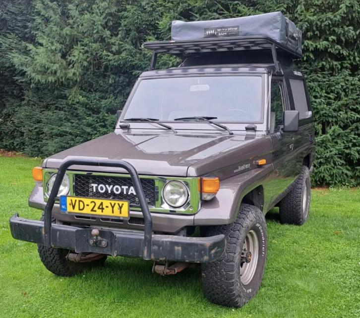 Toyota landcruiser BJ73 1989 3.4D, Auto's, Toyota, Particulier, Landcruiser, 4x4, Bluetooth, Open dak, Radio, Trekhaak, Diesel