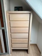 2 armoires commodes en bois massif (chêne blanchi), 3 ou 4 tiroirs, Chêne, 25 à 50 cm, 50 à 100 cm