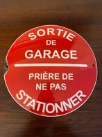 Plaque émaillée SORTIE DE GARAGE, Enlèvement ou Envoi, Utilisé, Panneau publicitaire