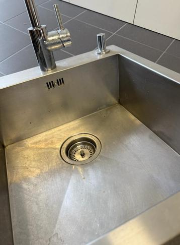 Blanco vlakke spoeltafel Zero X400 met bijhorende kraan beschikbaar voor biedingen