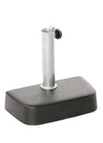 Stokparasol met speciale voet voor op een balkon of terras, Tuin en Terras, Ophalen, Gebruikt, 2 tot 3 meter, Stokparasol