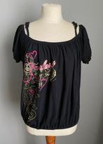 Zwart topje Fabulosity (Baby Phat) maat M - NIEUW, Kleding | Dames, Maat 38/40 (M), Verzenden, Zwart, Korte mouw