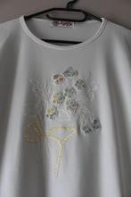Witte t-shirt met vlinders Lighty maat L/XL, Kleding | Dames, T-shirts, Gedragen, Ophalen of Verzenden, Wit, Maat 46/48 (XL) of groter