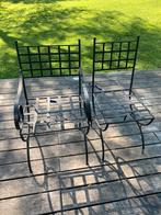 Ensemble de chaises et banc de jardin en métal, Tuin en Terras, Tuinstoelen, Ophalen, Gebruikt, Metaal