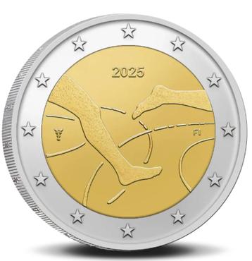 2 euro Finland 2025 Atletiek Finland-Zweden beschikbaar voor biedingen