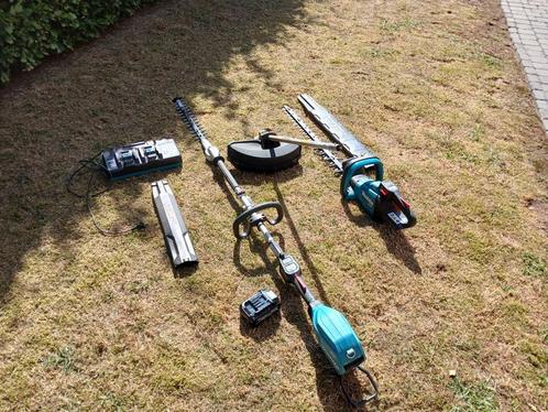Makita 40V combi heggenschaar, Tuin en Terras, Heggenscharen, Gebruikt, Accu, Ophalen
