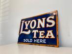 Lyons Tea emaille reclame bord, Ophalen of Verzenden
