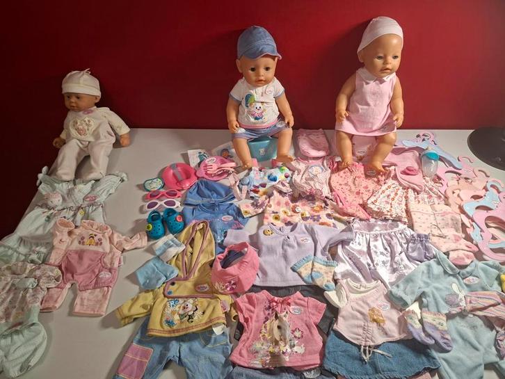 Originele Zapf creation Babyborn (2)en Baby Annabelle, Enfants & Bébés, Jouets | Poupées, Utilisé, Baby Pop, Enlèvement
