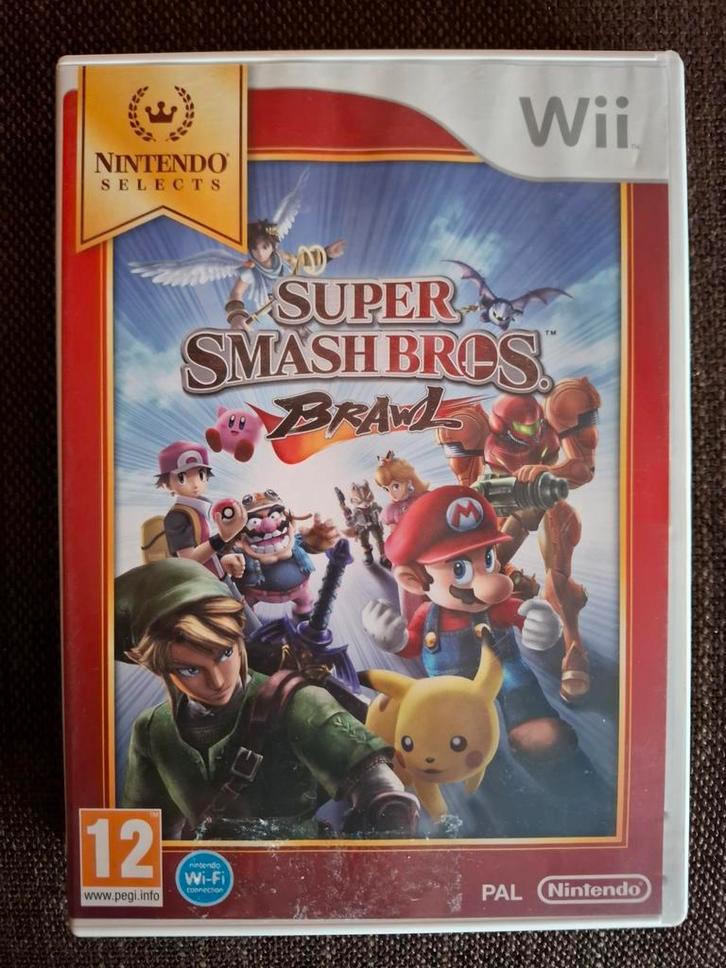 Wii Super Mario Smash bros brawl (compleet), Games en Spelcomputers, Games | Nintendo Wii, Zo goed als nieuw, Ophalen of Verzenden