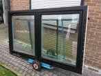 Ramen PVC - Aluplast & Deceuninck, Doe-het-zelf en Bouw, Ophalen, Zo goed als nieuw, Kunststof, Inclusief glas
