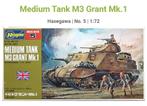 HASEGAWA BRITISH ARMY MEDIUM TANK M3 GRANT MK.1 MINI BOX 5 M, Zo goed als nieuw, Ophalen, Tank