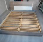 Tweepersoons bed met nachtkastjes en lattenbodems, Huis en Inrichting, Ophalen, Gebruikt, Tweepersoons