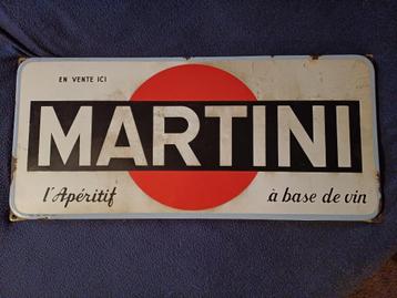 Martini : emaille reclamebord beschikbaar voor biedingen