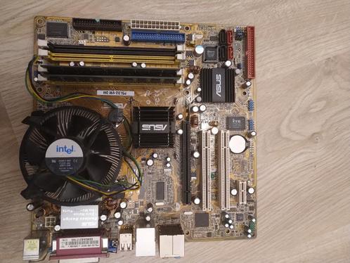 Te koop vintage mobo asus p5ld2-vm met cpu en memo, Informatique & Logiciels, Cartes mères, Utilisé, Intel, DDR2, Enlèvement