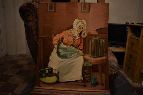 M, corradini Schilderij van een vrouw olieverfschilderij op, Antiek en Kunst, Kunst | Schilderijen | Klassiek, Ophalen