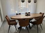 Mango houten eettafel + 6 stoelen, Huis en Inrichting, Tafels | Eettafels, Ophalen