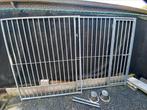 2 Hondenkennel panelen (1 met deur) + voederstel, Dieren en Toebehoren, Hondenhokken, Ophalen, Hondenkennel, 110 cm of meer, 100 cm of meer