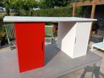 Bureau 150cm met 2 bergkastjes in nette staat, Huis en Inrichting, Ophalen, Gebruikt, Bureau