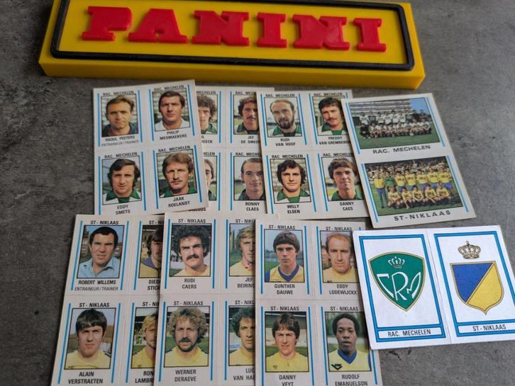 PANINI FOOTBALL 80 RAC MECHELEN /ST NIKLAAS 8X STICKERS 1980, Hobby en Vrije tijd, Stickers en Plaatjes, Verzenden