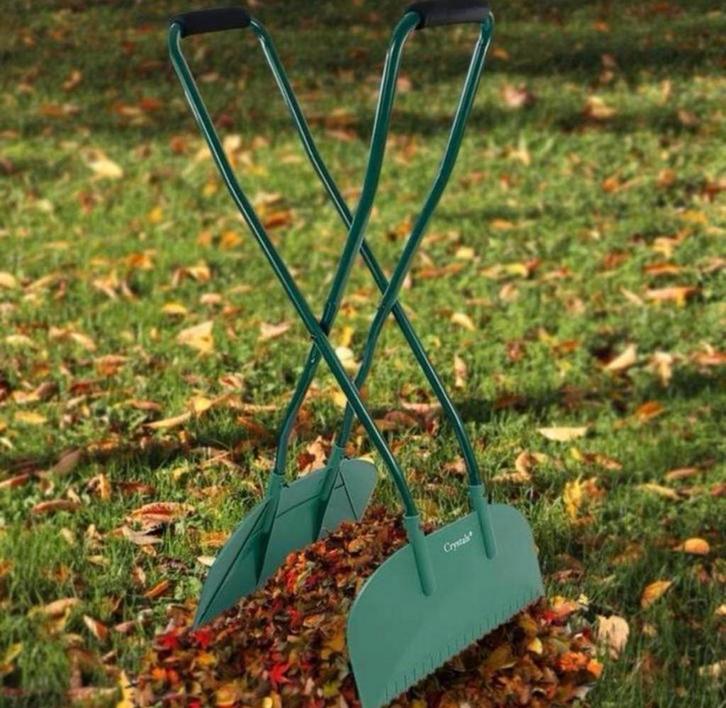 Hark Grijper Tuin-afval park bladeren lang verzamelaar XL, Tuin en Terras, Hand-tuingereedschap, Nieuw, Hark, Ophalen of Verzenden