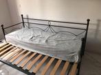 Bedden, Huis en Inrichting, Slaapkamer | Bedden, Ophalen, Zwart, Tweepersoons, Zo goed als nieuw