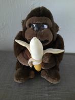 Gorilla met banaan, Kinderen en Baby's, Speelgoed | Knuffels en Pluche, Ophalen of Verzenden, Zo goed als nieuw