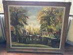 schilderij - olie op doek - Brugge/Minnewater - Barok kader, Antiek en Kunst, Ophalen