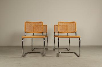 Set of four Thonet S32 Chairs by Marcel Breuer, 1983 beschikbaar voor biedingen