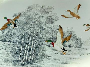 Serveerschaal van massief plaatstaal beschikbaar voor biedingen