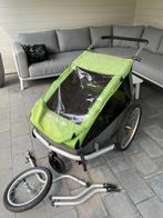 croozer fietskar kids for 2, Fietsen en Brommers, Fietsaccessoires | Aanhangwagens en Karren, Gebruikt, Opvouwbaar, Croozer, 40 tot 60 kg