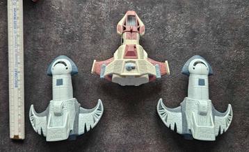 Lot 3 navettes spatiales QUICK des années 90 vintage beschikbaar voor biedingen