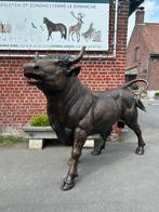 Unieke GROTE bronzen stier levensechte grote !, Tuin en Terras, Tuinbeelden, Ophalen, Gebruikt, Overige materialen, Dierenbeeld