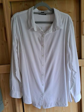 Blouse met lange mouwen effen wit maat 44 beschikbaar voor biedingen