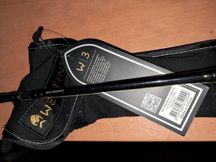 Westin w3 vertical jigging + reel, Watersport en Boten, Hengelsport | Roofvissen, Zo goed als nieuw, Ophalen