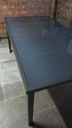 tuintafel met 4 stoelen, Ophalen, Zo goed als nieuw, Rechthoekig, Aluminium