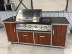 Grote gas bbq buitenkeuken Boretti RVS BBQ, Ophalen, Zo goed als nieuw, Boretti