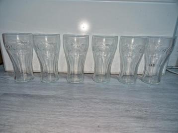 6 klassieke Coca-Cola-glazen beschikbaar voor biedingen