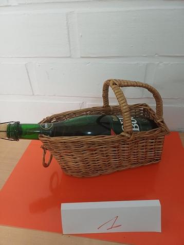 Corbeille vintage en osier pour bouteilles de gueuze lambic, Envoi