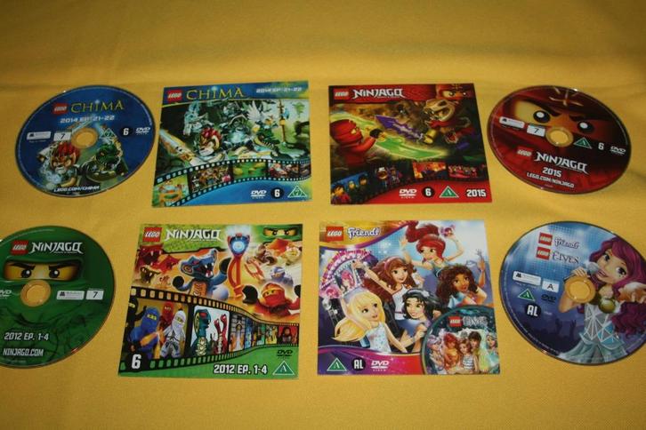 4x Lego ( DVD video ) Ninjago2x , Chima en Friends, Cd's en Dvd's, Dvd's | Kinderen en Jeugd, Zo goed als nieuw, Film, Overige genres