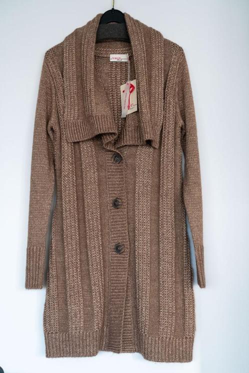 Cardigan, merk Melvin, NIEUW, maat 36, Kleding | Dames, Truien en Vesten, Nieuw, Maat 36 (S), Beige, Verzenden