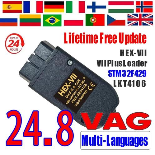 VCDS 24.8 2024 + VAGCOM HEX REAL v2 USB OBD2 VCI TOTAAL PAKK, Auto diversen, Onderhoudsmiddelen, Ophalen of Verzenden