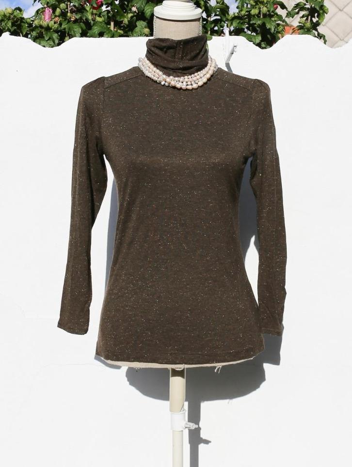 Virginie Castaway M glanzende coltrui, Kleding | Dames, Truien en Vesten, Zo goed als nieuw, Maat 38/40 (M), Ophalen of Verzenden