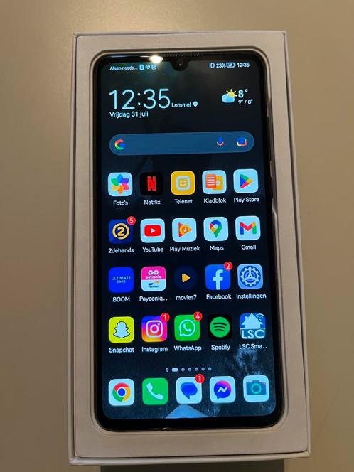 Huawei P30 - 128GB -zwart, Telecommunicatie, Mobiele telefoons | Huawei, Zo goed als nieuw, Zonder abonnement, Zonder simlock