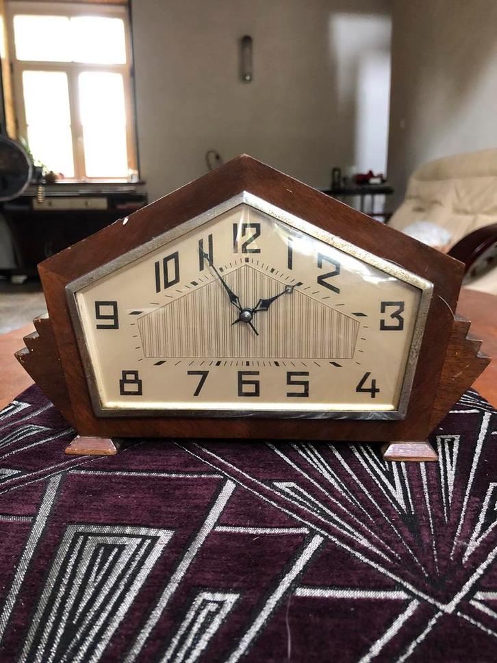 Art deco klok, Antiek en Kunst, Antiek | Klokken, Ophalen of Verzenden