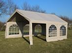 Partytent 4x6 PVC Pro wit + draagtas + grondframe, Tuin en Terras, Ophalen, Gebruikt, Partytent, 2 meter of meer