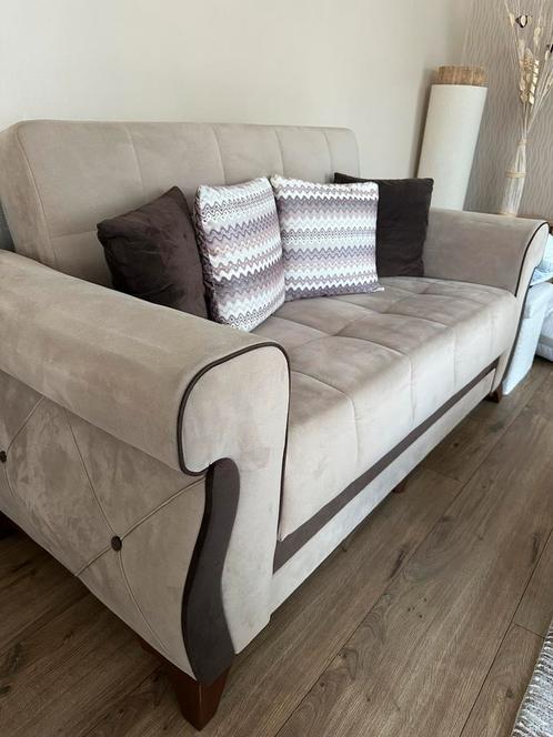 Complete zetelset 3+2+1, Huis en Inrichting, Zetels | Zetels en Chaises Longues, Gebruikt, Vierpersoons of meer, Hout, Kunststof