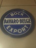 Emaille plateau bock bavaro-belge export, Collections, Utilisé, Enlèvement ou Envoi, Panneau publicitaire
