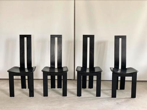 4x eetkamerstoel Pietro Constantini, 1980’s, Huis en Inrichting, Stoelen, Vier, Ophalen
