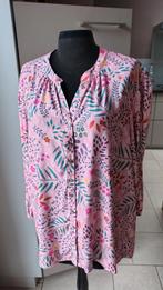 Blouse rose à imprimé - taille 44, Rose, Geen merk, Envoi, Taille 42/44 (L)
